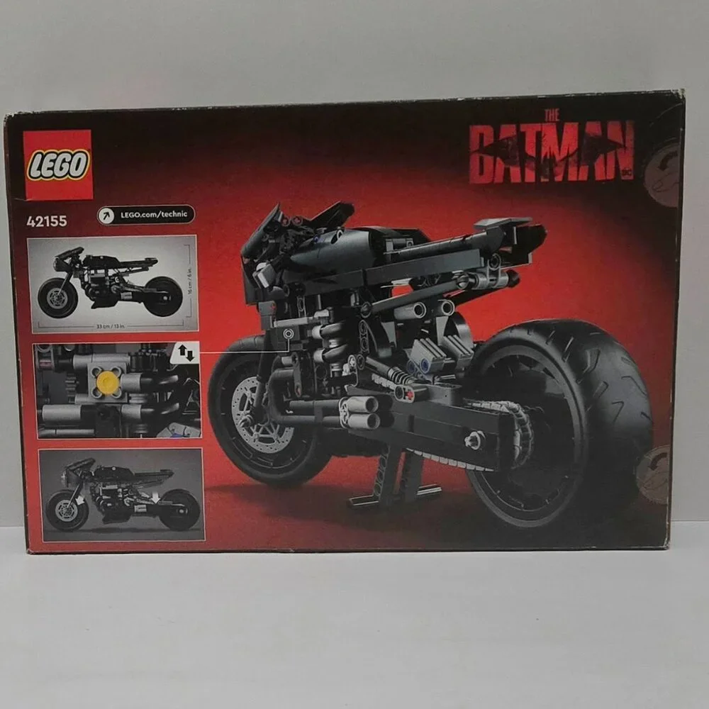 Lego Technic 42155 2022 Movie Batman Batcycle Motor Skills Building Set New